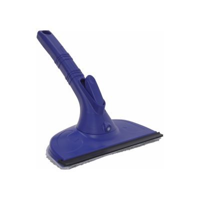 Швабра для мытья окон с пульверизатором и микрофиброй, OPTIMA CLEANING, 220 мл, синяя