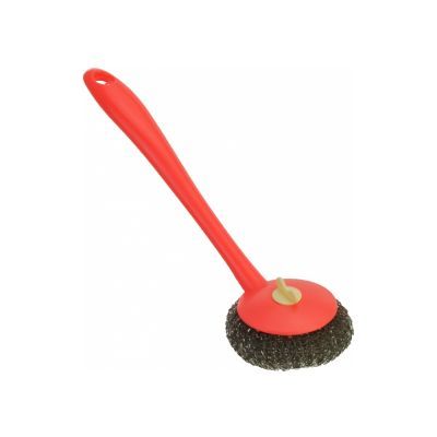 Стальная щетка-скребок для посуды, Economix Cleaning, цвет ассорти