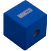 Точилка CUBE, RUBBER TOUCH, 1 отв., контейнер, пластик. корпус, 1 шт. в блистере