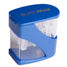 Точилка прямоугольная MASTER TWIST, 2 отв., контейнер, пластик. корпус, синий, 1 шт. в блистере Точилка прямоугольная MASTER TWIST, 2 отв., контейнер, пластик. корпус, синий, 1 шт. в блистере