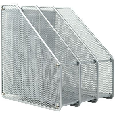 Лоток вертикальный 3-в-1, металлическая сеточка. Размер 250*290*310мм. Цвет: серебрянный