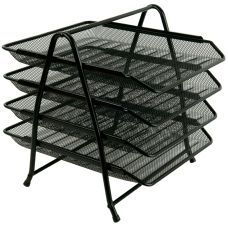Лоток горизонтальный 4-в-1, металлическая сеточка. Размер 300*350*330мм. Цвет: черный Лоток горизонтальный 4-в-1, металлическая сеточка. Размер 300*350*330мм. Цвет: черный