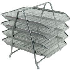 Лоток горизонтальный 4-в-1, металлическая сеточка. Размер 300*350*330мм. Цвет: серебристый Лоток горизонтальный 4-в-1, металлическая сеточка. Размер 300*350*330мм. Цвет: серебристый