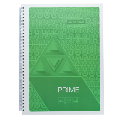 Тетрадь для записей PRIME, А4, 96 л., клетка, картонная обложка, ассорти