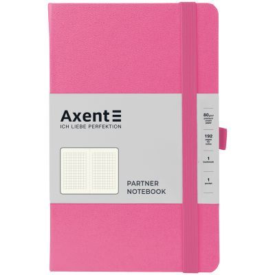 Книга записная Partner, 125*195, 96 л., кл., розовая