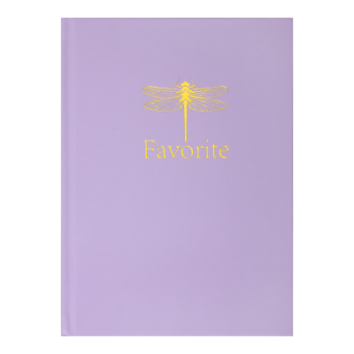 Блокнот FAVOURITE, PASTEL, А5, 96 л., клетка, офсет крем, тв. лам. обложка, сиреневый