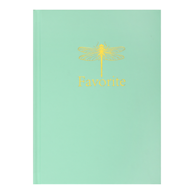 Блокнот FAVOURITE, PASTEL, А5, 96 л., клетка, офсет крем, тв. лам. обложка, мятный