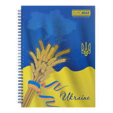 Блокгот для записей MY COUNTRY, А4, 96 л., клетка, твердая обложка с ламинацией