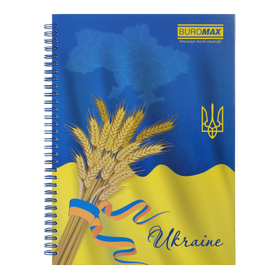 Блокгот для записей MY COUNTRY, А4, 96 л., клетка, твердая обложка с ламинацией