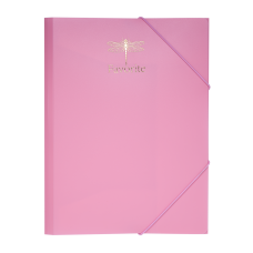 Папка на резинках FAVOURITE, PASTEL, А4, розовая Папка на резинках FAVOURITE, PASTEL, А4, розовая