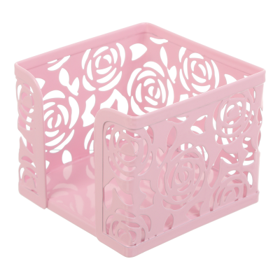 Бокс для бумаг, метеллический, ROSE, PASTEL, розовый