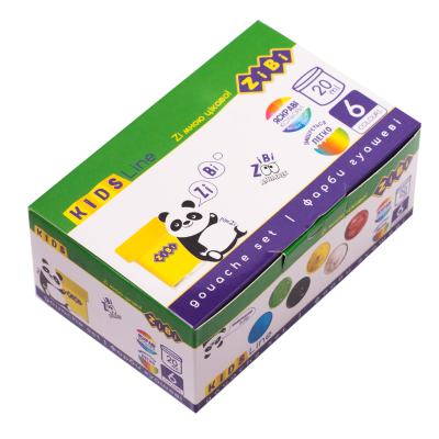 Гуашевые краски, 6 цветов по 20 мл, KIDS Line