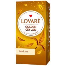 Чай Lovare Golden Ceylon 24 пакета по 2 г в индивидуальных конвертах