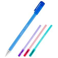 Ручка шариковая Pastelini, прорезиненный корпус,0.7 мм. цвет чернил: синий.