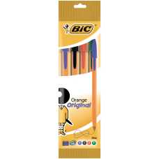 Ручка "Orange" 4 шт в блистере, ассорти, BIC