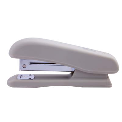 Степлер пластиковый, RUBBER TOUCH, 20 л., (скобы №24; 26), серый