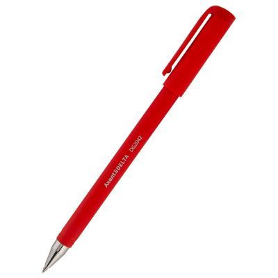 Ручка гелевая, прорезиненный корпус, 0,7 мм. цвет чернил: красный