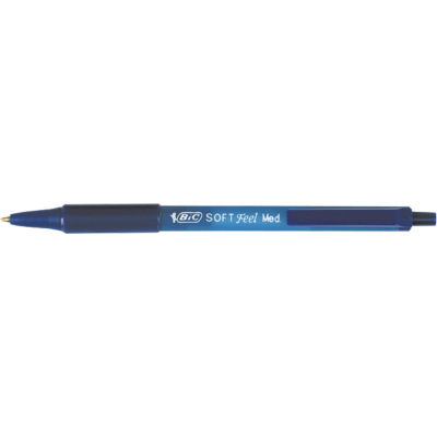 Ручка маслянная "SOFT CLIC GRIP", с грипом, синий