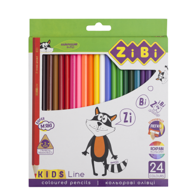 Карандаши цветные, 24 цветов, KIDS Line