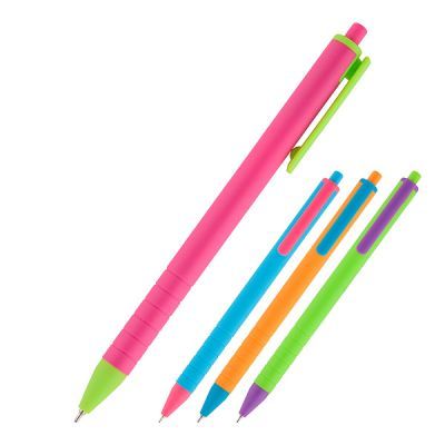 Ручка масляная автоматическая Axent Reporter Color, синяя, 0.7 мм