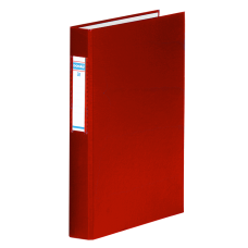 Папка на 4-х кольцах, А4, ширина торца 40 мм, сменный индекс, красный Папка на 4-х кольцах, А4, ширина торца 40 мм, сменный индекс, красный