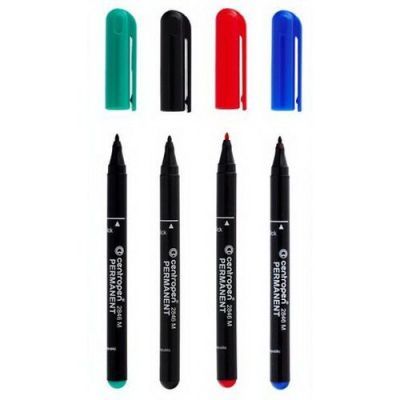 Маркер перманентный ECONOMIX двухсторонний черный (E11602-01)