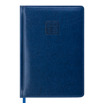 Ежедневник датированный 2021 BRAVO Soft A5 синий