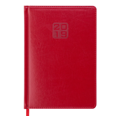 Ежедневник датированный 2021 BRAVO Soft A5 красный