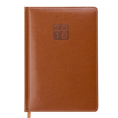 Ежедневник датированный 2021 BRAVO Soft A5 коньячный