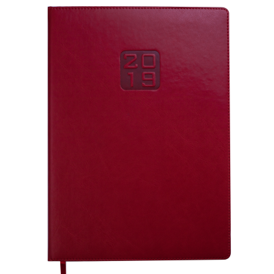 Ежедневник датированный 2021 BRAVO Soft A4 красный