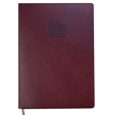 Ежедневник датированный 2021 BRAVO Soft A4 коричневый