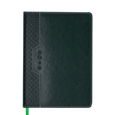 Ежедневник датированный 2021 VIENNA A5 зеленый