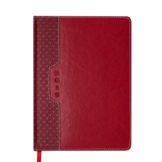 Ежедневник датированный 2026  VIENNA A5 красный