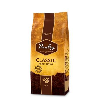 Кофе в зернах Paulig Classic 250г (64043)
