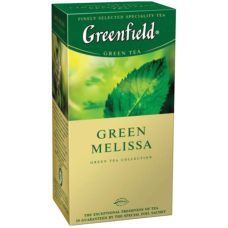 Чай зеленый Greenfield в пакетиках Green Melissa green tea, 1,5г х 25 
