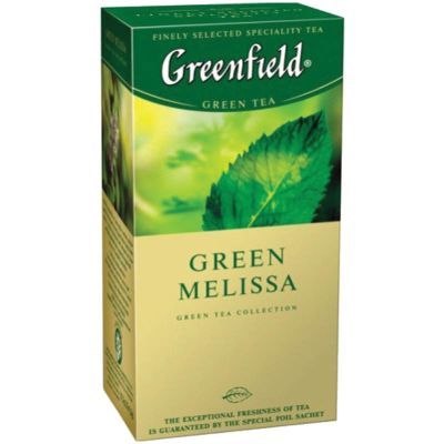 Чай зеленый Greenfield в пакетиках Green Melissa green tea, 1,5г х 25 (106003)