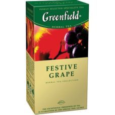 Чай травяной Greenfield в пакетиках Festive Grape,herbal tea,(2г х 25 x 10)