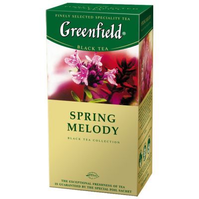 Чай черный Greenfield в пакетиках Spring Melody herbal tea, 1,5г х 25 (106012)