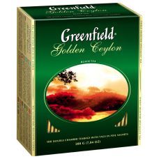 Чай черный Greenfield в пакетиках Golden Ceylon 2г х100шт