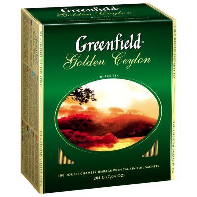 Чай черный Greenfield в пакетиках Golden Ceylon 2г х100шт (61918)