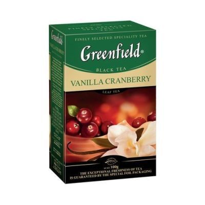 Чай черный Greenfield Vanilla Cranberry 100г (6406)