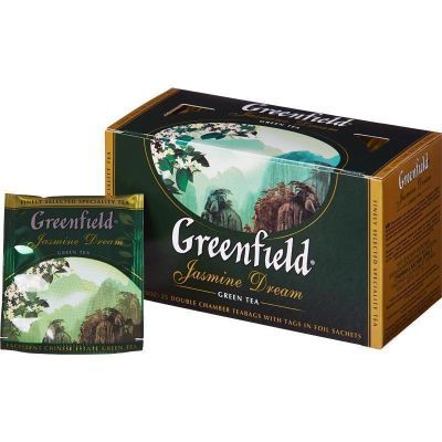 Чай зеленый Greenfield в пакетиках Jasmine Dream 2г х 25 шт (106110)
