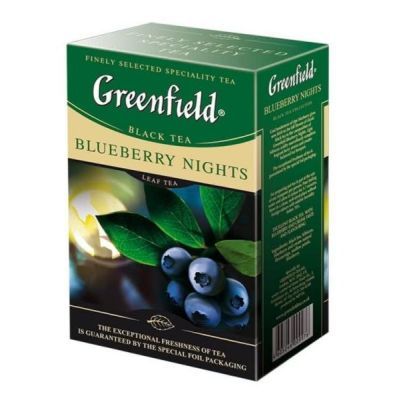 Чай черный Greenfield Blueberry Nights, black tea, 100г (106270)