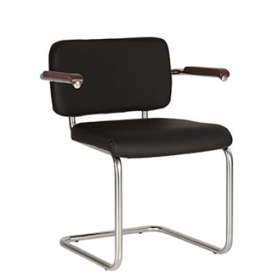 Стул SYLWIA LUX ARM CHROME(BOX-4) ECO (98767)