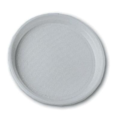 Тарелки одноразовые десертные d=17 см 100шт, белые, плотные (11080)