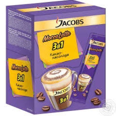 Кофе Jacobs 3в1 25шт по 2г, ассорти (44722)