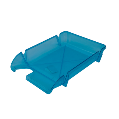 Лоток для бумаг горизонтальный Компакт JOBMAX голубой (80605)
