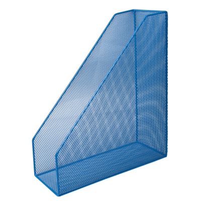 Лоток для бумаг вертикальный 80x230x300мм металл синий (BM.6260-02)