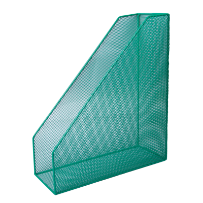 Лоток для бумаг вертикальный 80x230x300мм металл зеленый (BM.6260-04)
