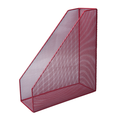 Лоток для бумаг вертикальный 80x230x300мм металл красный (BM.6260-05)